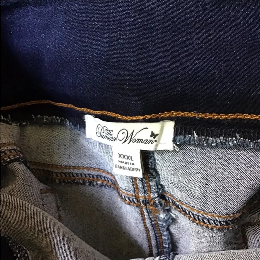 The Pioneer Woman Pull-On Embroidered Bootcut  Blue Jeans Pants Sz XXXL (22) - Picture 4 of 7